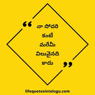 Brother Quotes In Telugu