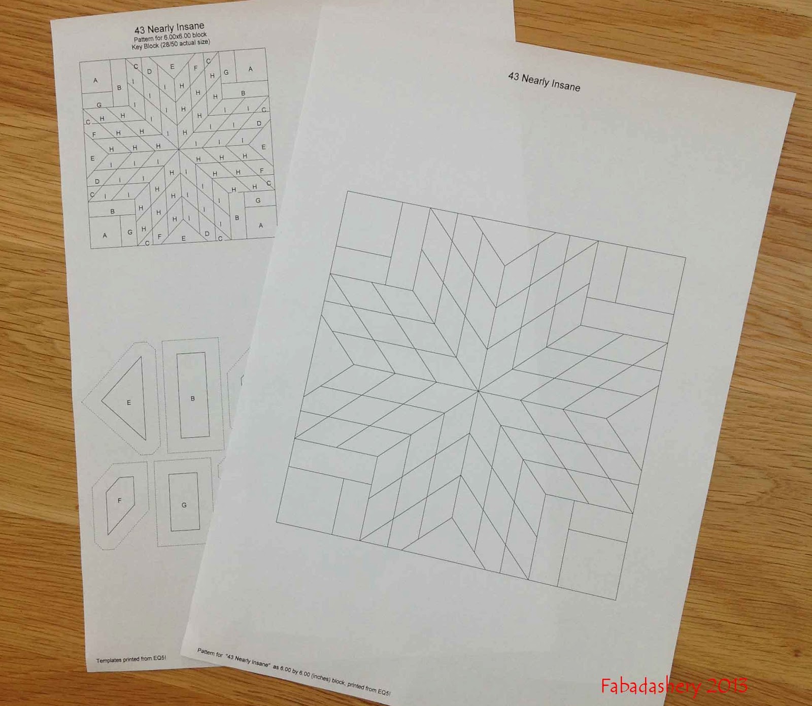 Fabadashery Nearly Insane Quilt Draw 7