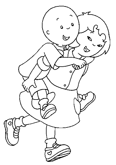 Download Krafty Kidz Center: Caillou Coloring Pages