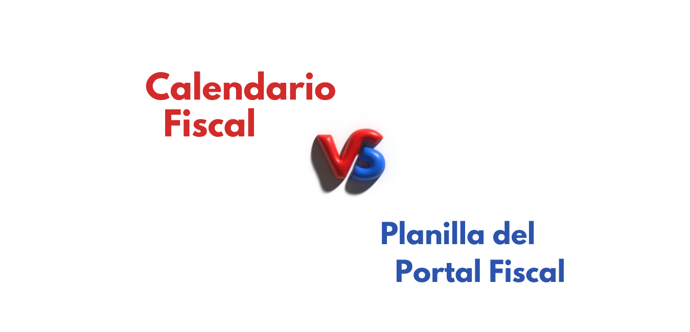 Fecha del Calendario SENIAT Vs Fecha de la Planilla generada por el sistema