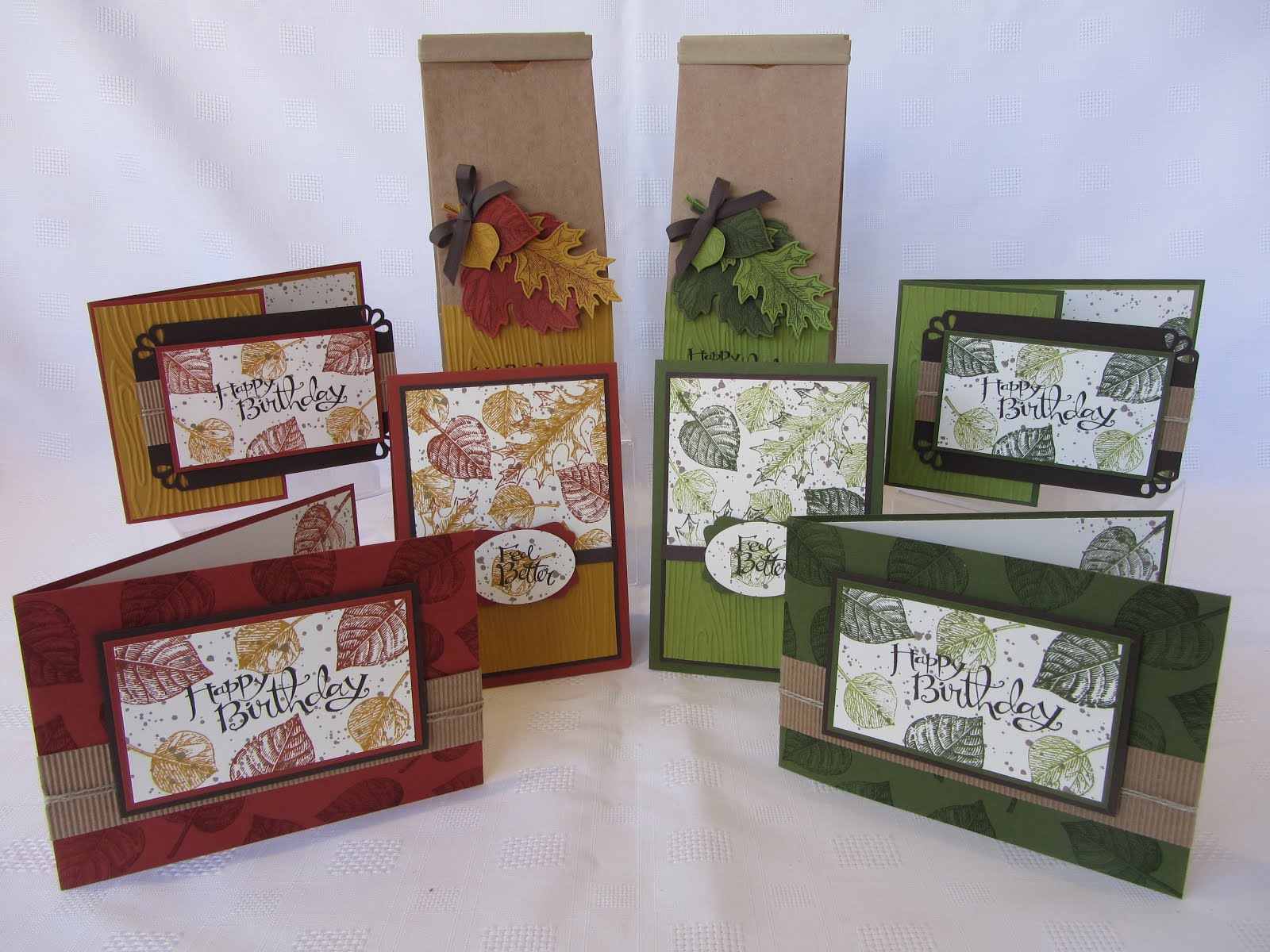 Vintage Leaves Stamp Class