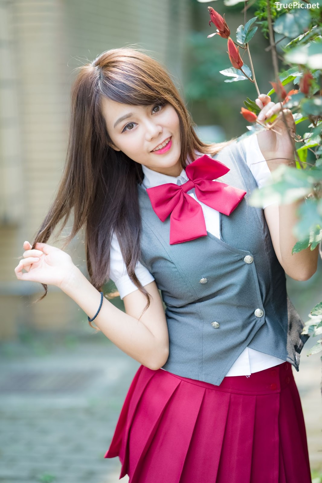 Image-Taiwan-Social-Celebrity-Sun-Hui-Tong-孫卉彤-A-Day-as-Student-Girl-TruePic.net- Picture-122