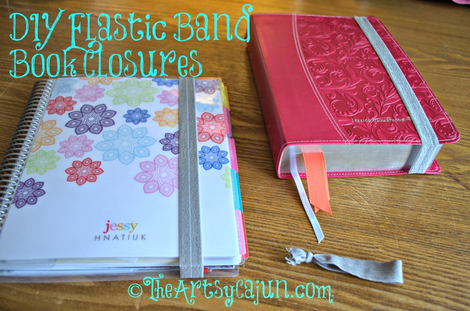 DIY Elastic Book Band Closures The Artsy Cajun