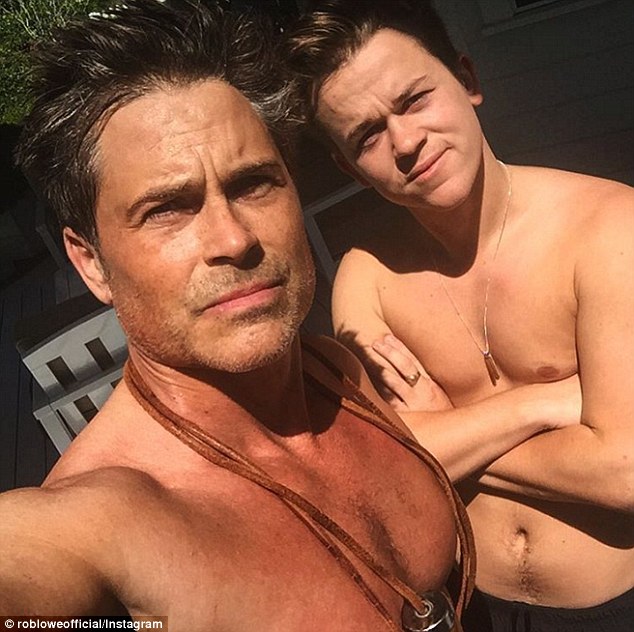 Hollywood star Rob Lowe shares shirtless picture in celebration of his