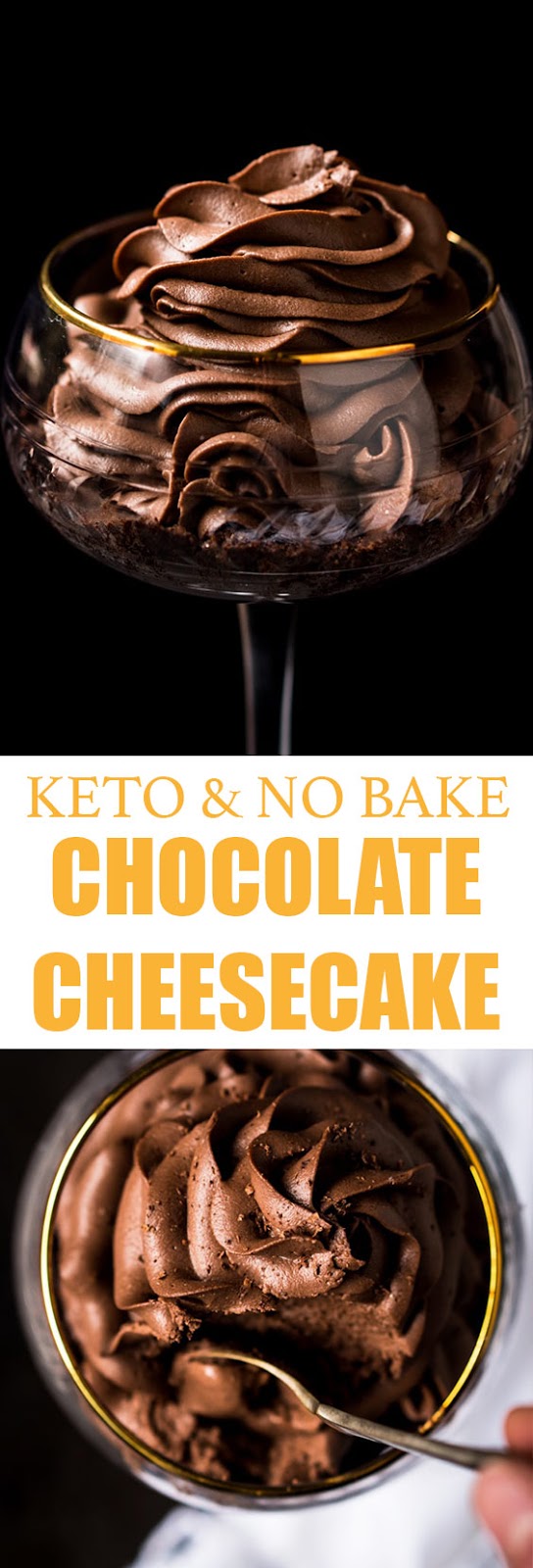 No Bake Chocolate Cheesecake (Gluten Free & Keto) No Bake Chocolate Cheesecake (Gluten Free & Keto)