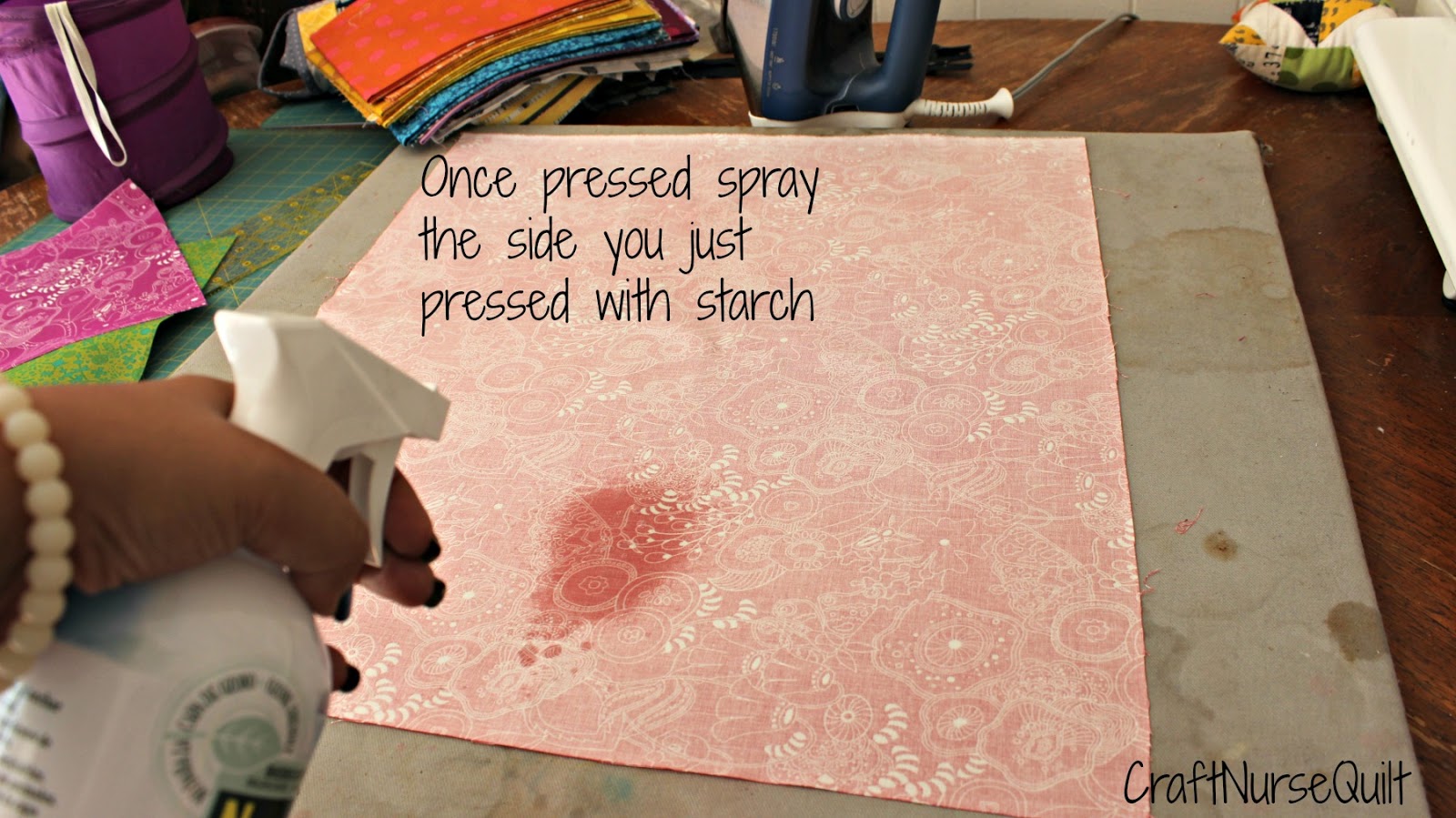Craft Nurse Quilt How To Starch Fabric