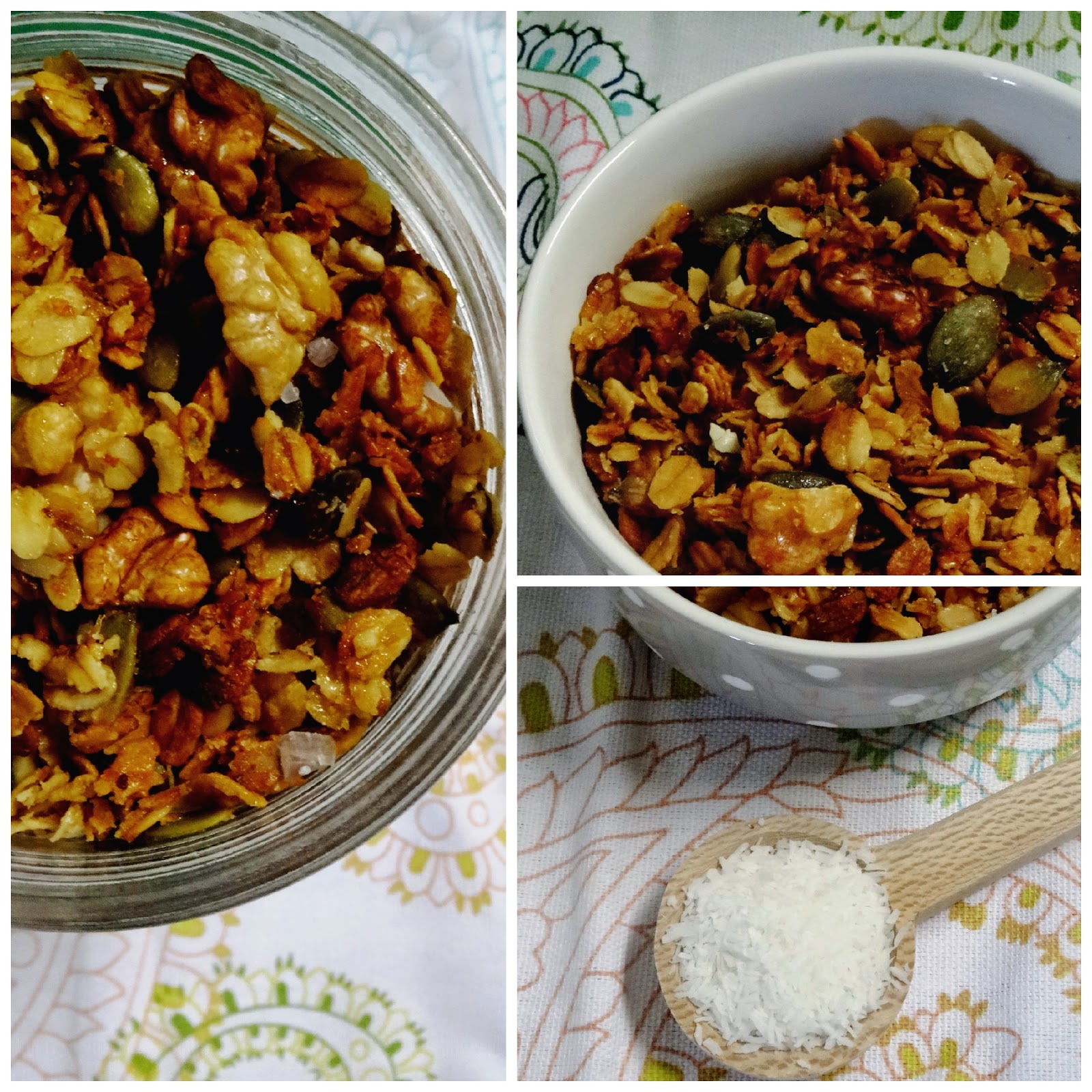 Ponto de Rebuçado Receitas Granola de coco