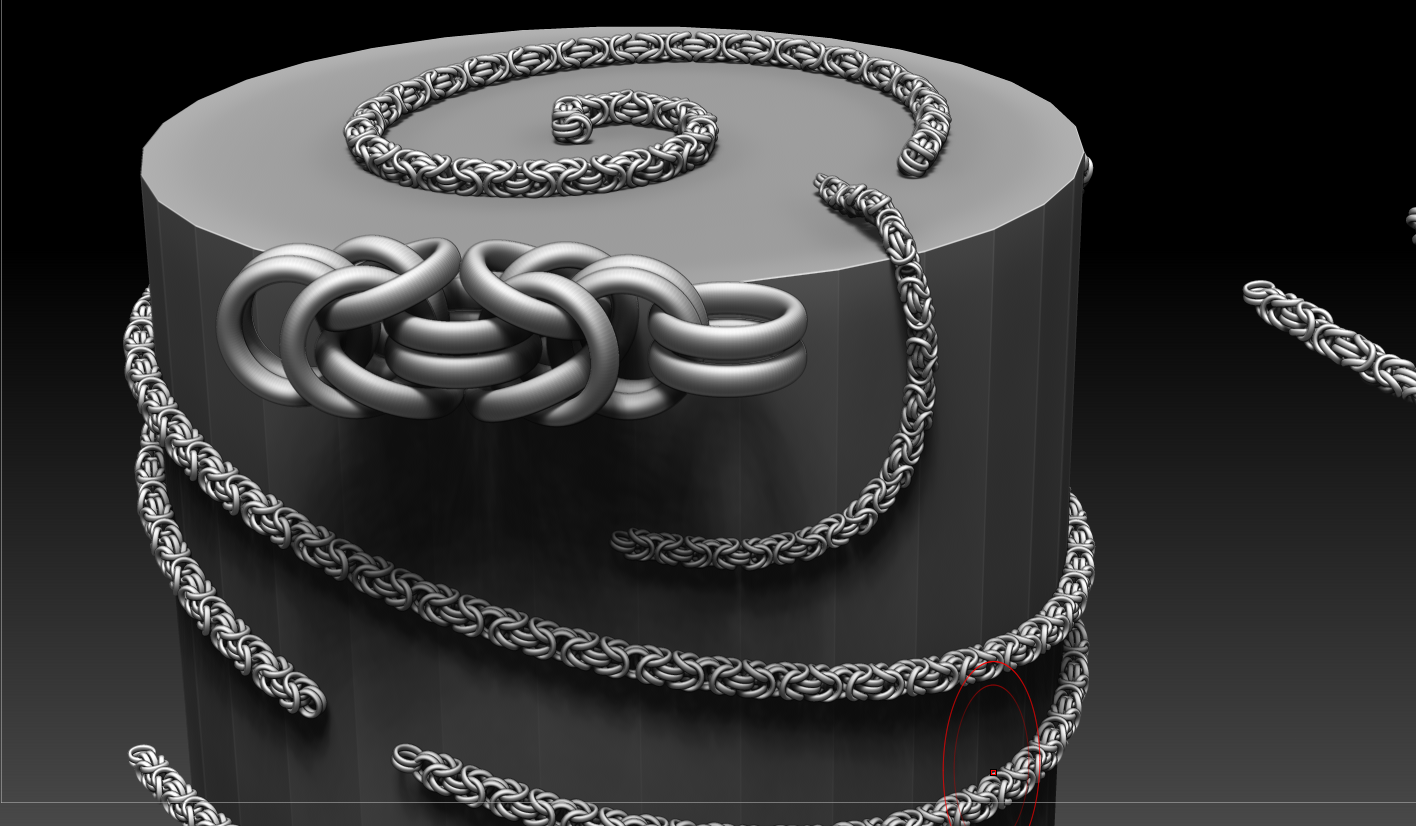 creating chain in zbrush
