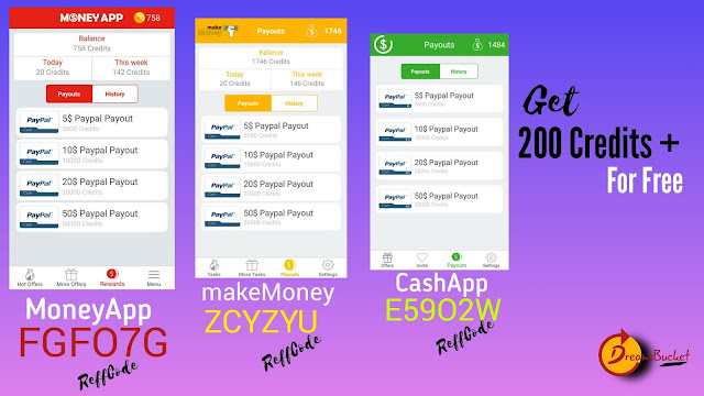 free Invitation Code for MoneyApp CashApp MakeMoney Redeem Cash to PayPal Balance