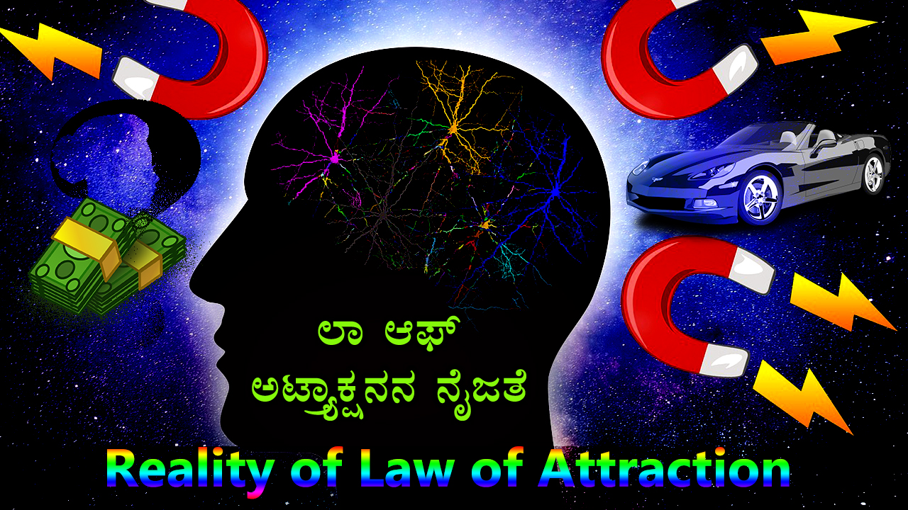 ಲಾ ಆಫ್ ಅಟ್ರ್ಯಾಕ್ಷನನ ನೈಜತೆ - Reality of Law of Attraction in Kannada