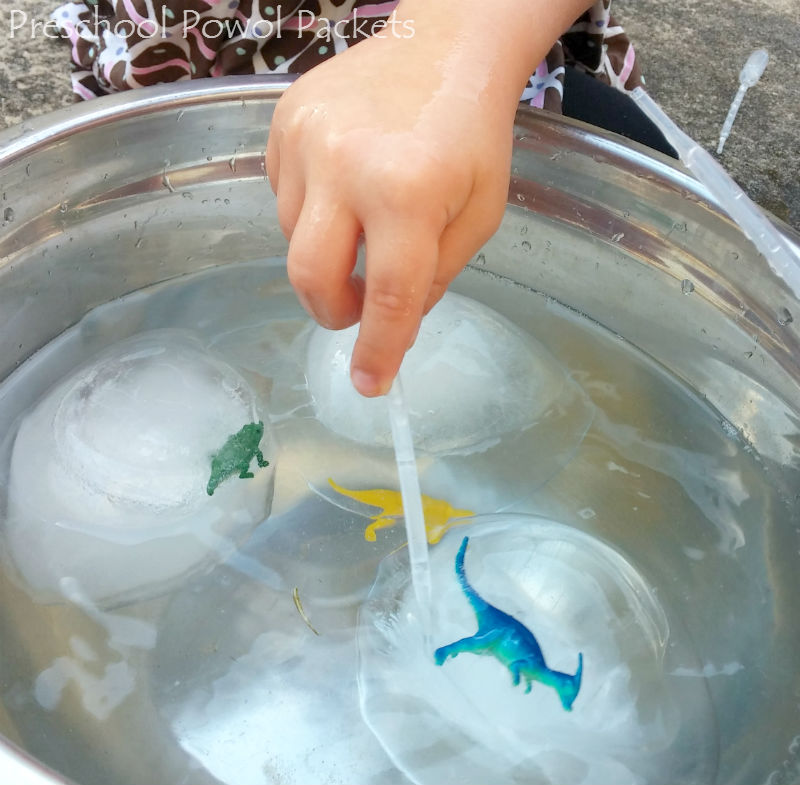 Dinosaur Ice Rescue Summer Activity - In The Playroom