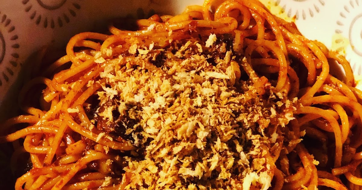 Spaghetti met ansjovis in tomatensaus (Jamie Oliver)