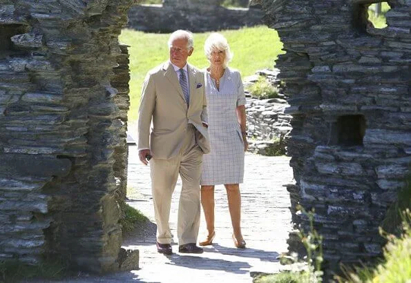 The Duke and Duchess of Cornwall visited Tintagel Castle. The Duchess visited the Cornwall Air Ambulance base in Newquay
