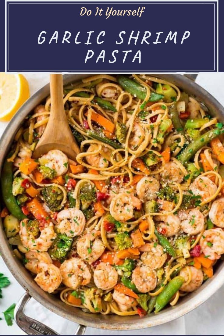 Garlic Shrimp Pasta foodierecipes