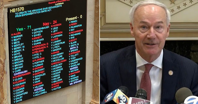 La Camera dell'Arkansas annulla il veto del governatore sulla legge che vieta i bloccanti della pubertà per i bambini