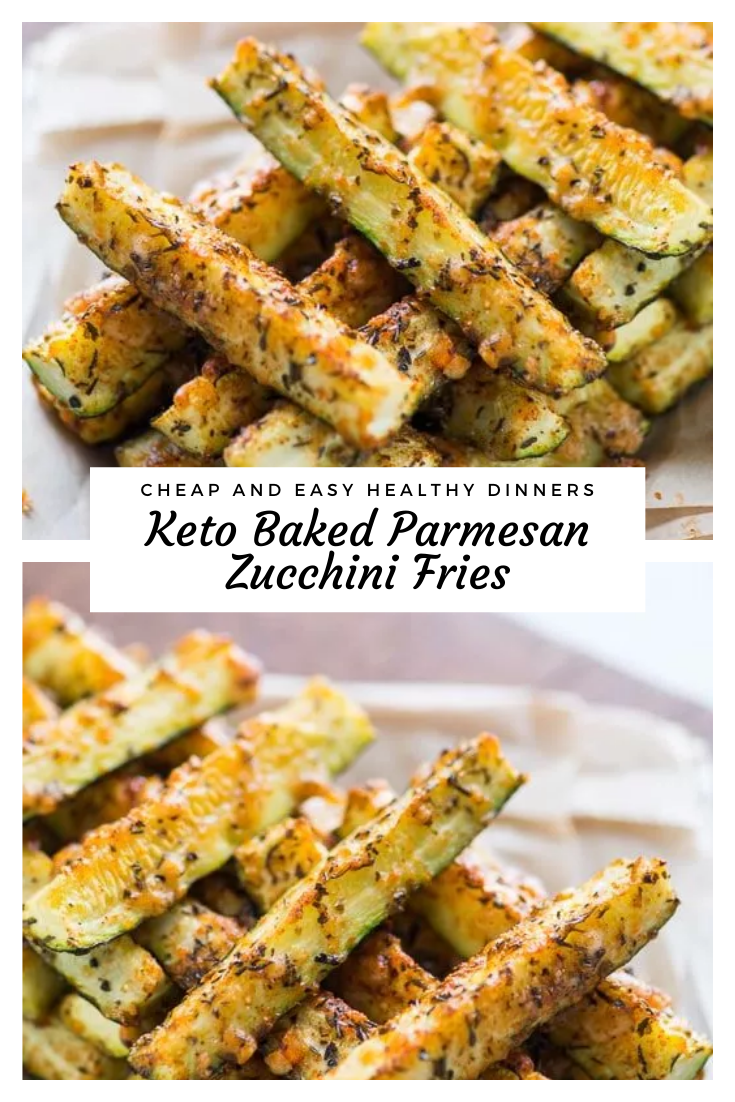 Keto Baked Parmesan Zucchini Fries