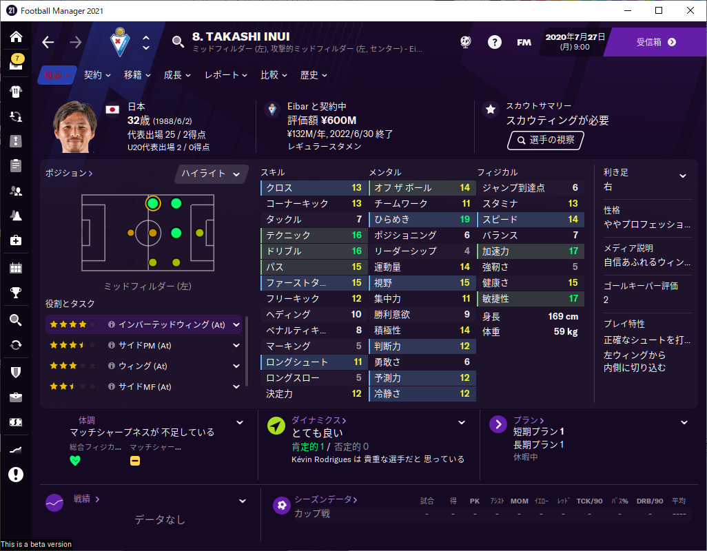 Football Manager 21に収録をされている日本人 前編 社畜ゲーマ