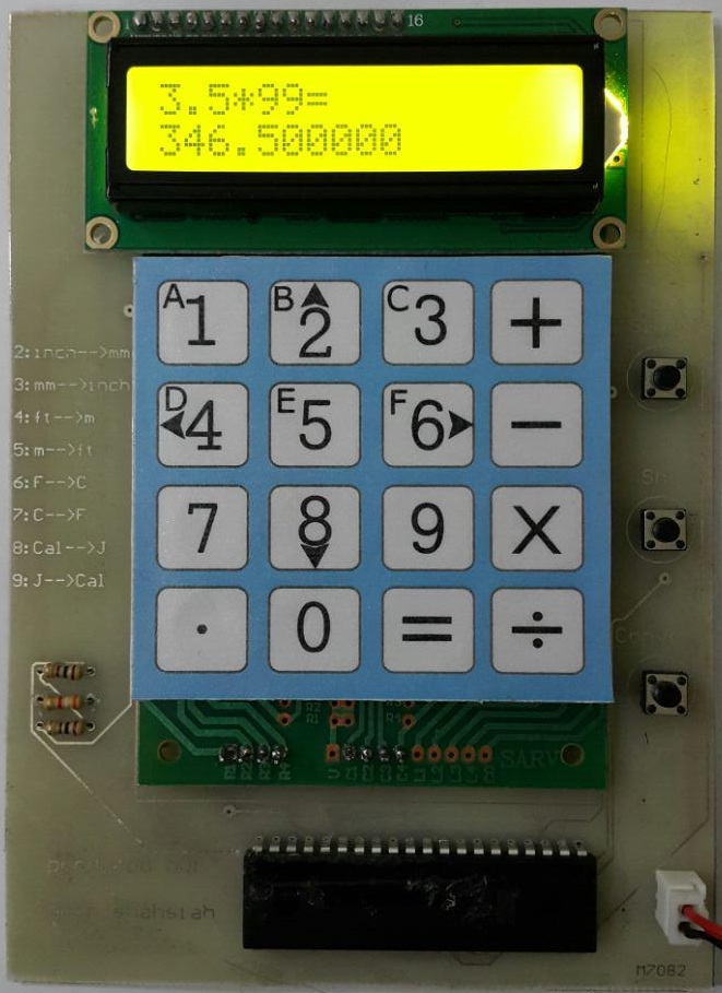 Calculator with AVR