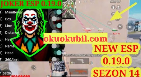 Pubg Mobile 0.19.0 Joker ESP APK Menu Hilesi İndir Rootsuz 2020