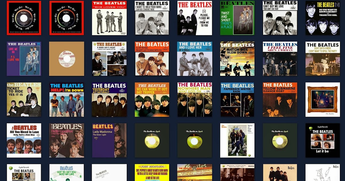 The Beatles Illustrated UK Discography: The Beatles US Singles Chart ...