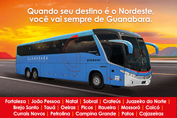 Quando o destino é o Nordeste, você vai sempre de Guanabara | Ônibus da  Paraíba