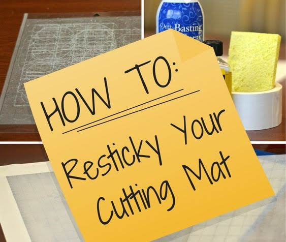 Resticking Silhouette Mat: Cutting Mat Spray Adhesive Review