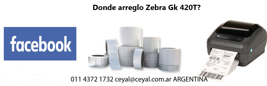 etiquedatodra codigo de barras ZEBRA GK 420 T Vega Coronel Niceto