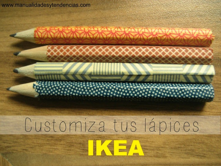 lápices de Ikea customizados
