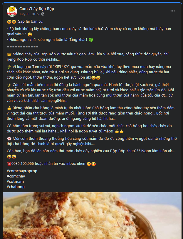 cơm cháy rộp rộp