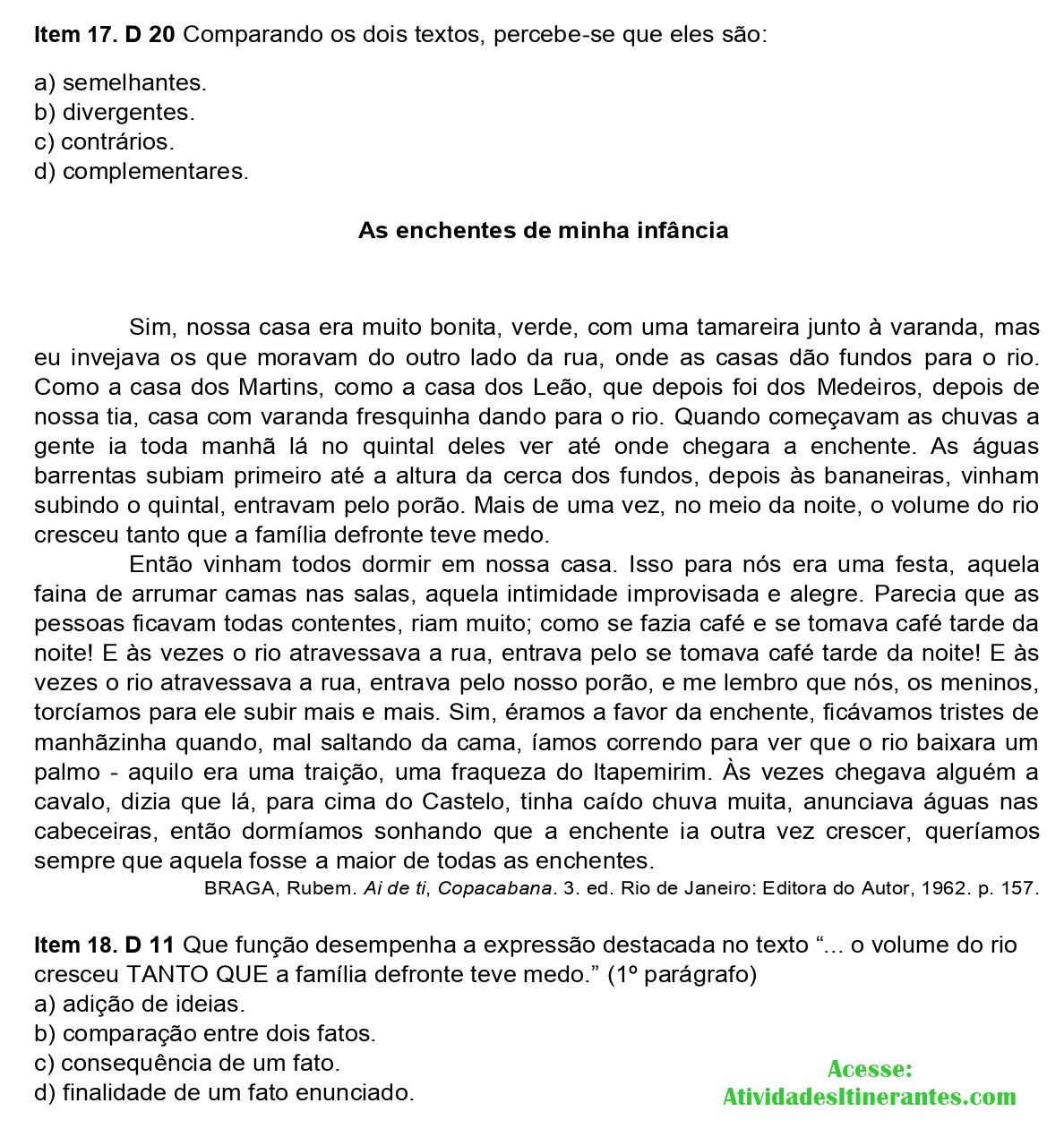 Blog Atividades Itinerantes