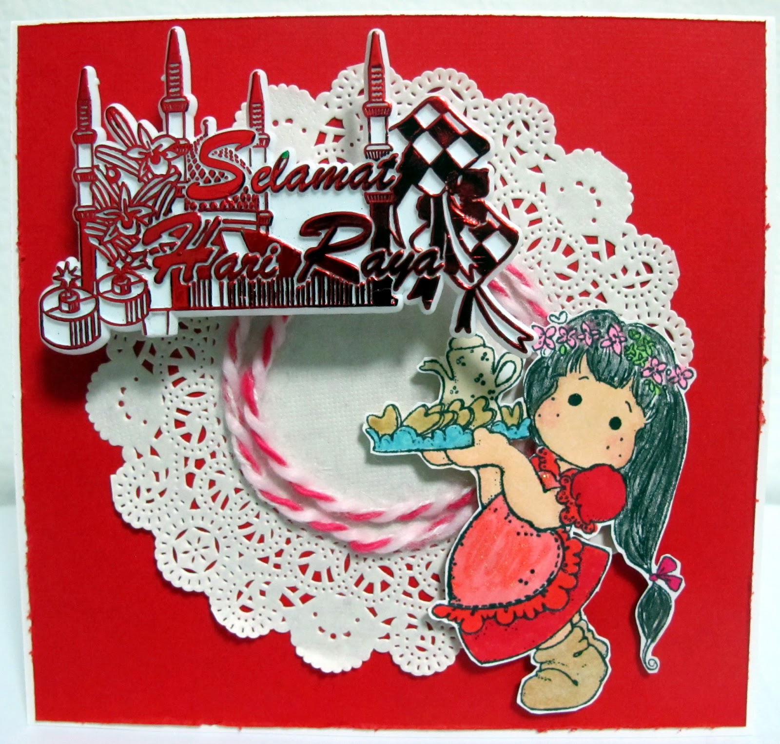 Ling's Crafts n Journal world: Festive card