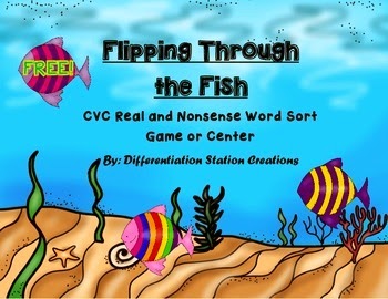 http://www.teacherspayteachers.com/Product/Flipping-Through-The-Fish-Sorting-CVC-Words-Real-and-Nonsense-1240653