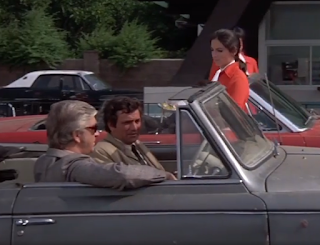 Columbo's famous Peugeot with the top down.