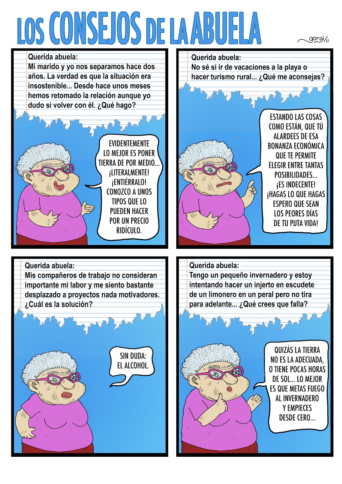 Betún de Judea Webcómic o algo así Los Consejos de la Abuela