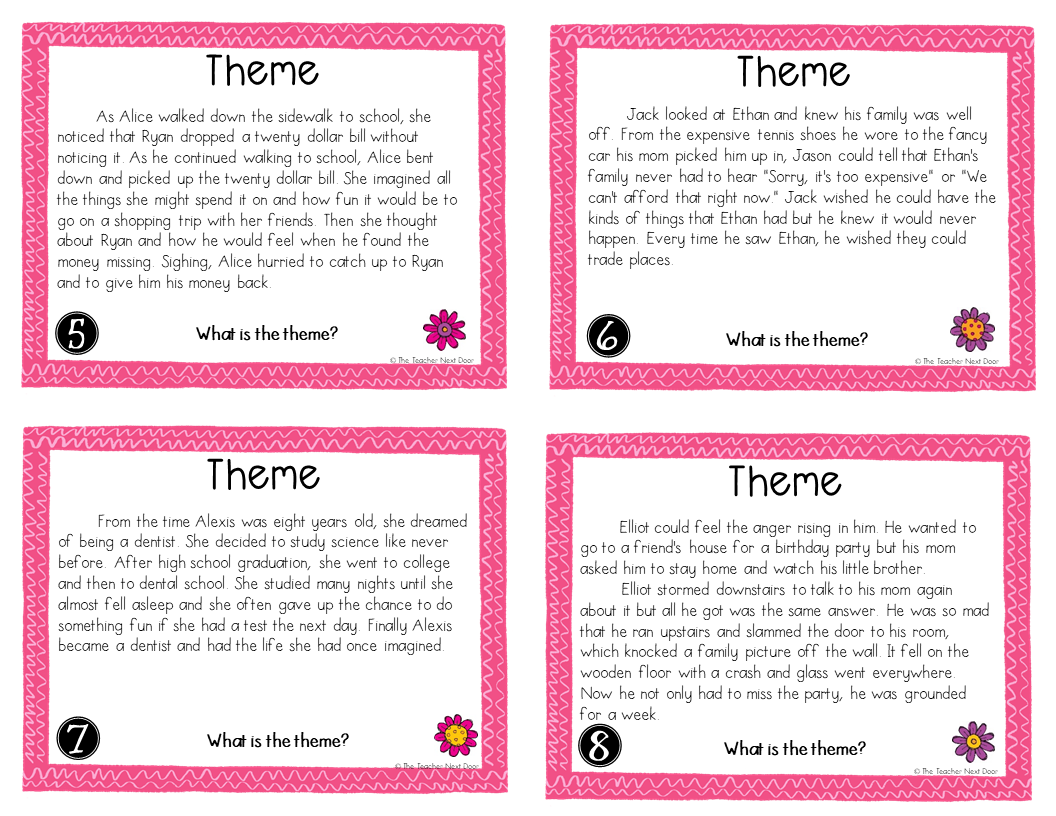 Activities to Teach Theme | Upper Elementary Snapshots