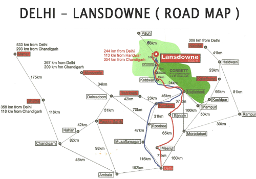 lansdowne tourist road map