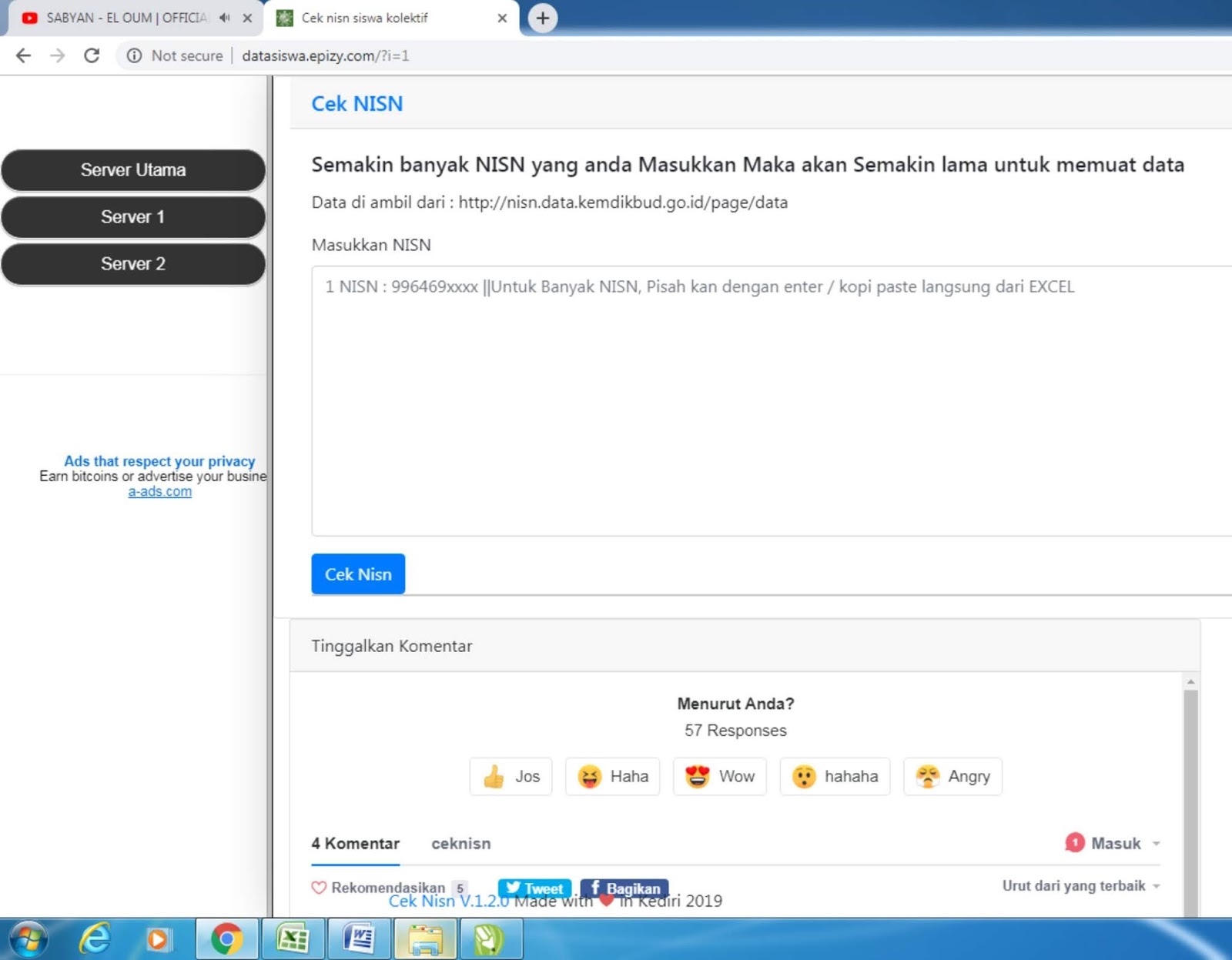 Cara Cepat Cek Nisn Secara Massal Dan Tanpa Input Nama Ibu Kandung