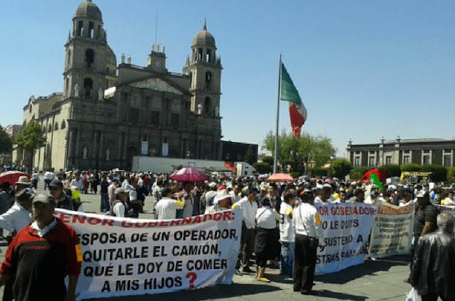Choferes de camiones en Toluca