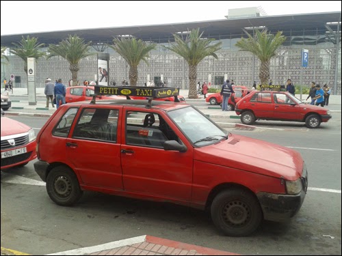 Taxis rouges à Casablanca