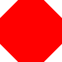 Red octagon