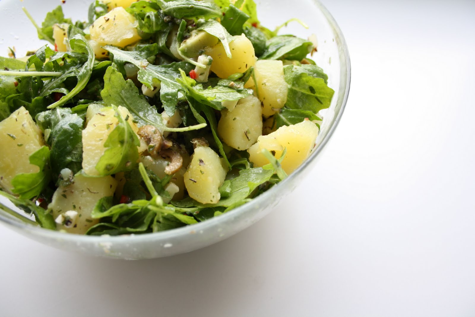 Lauwarmer Kartoffelsalat Mit Rucola Und Senfvinaig — Rezepte Suchen