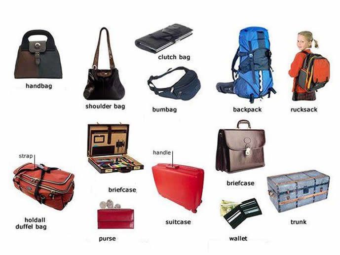 Click on: LUGGAGE, BAGS & BrE/AmE TRAVEL VOCABULARY