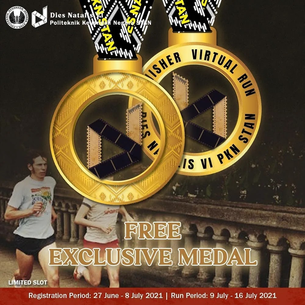 Medali 🔍 Virtual Run Dies Natalis 6 PKN STAN • 2021 Medali 🏅 Virtual Run Dies Natalis 6 PKN STAN • 2021