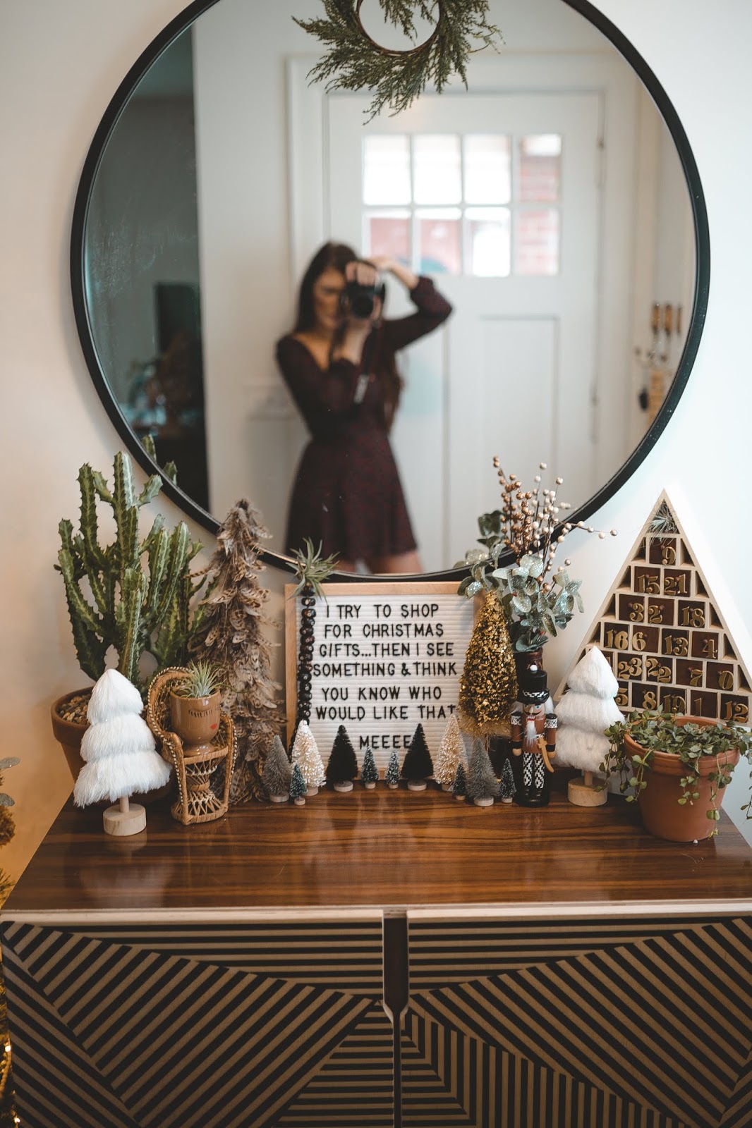How To Decorate A Bohemian Christmas Tree Entryway Sarah Belle