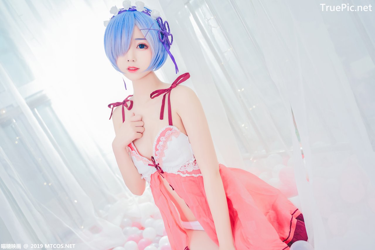 Image [MTCos] 喵糖映画 Vol.018 – Chinese Cute Model – Beautiful Rem Cosplay - TruePic.net - Picture-3