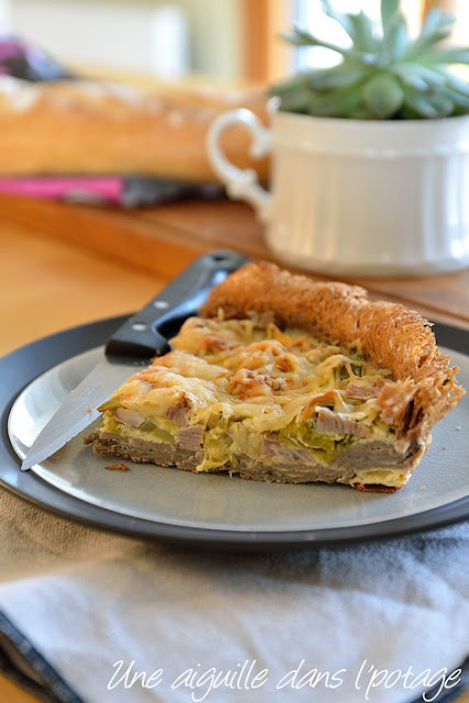 tarte-salée-poireau-andouille-sarrasin-gluten free-bretonne