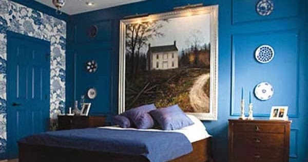 Dormitorio en azul y marrón - Dormitorios colores y estilos