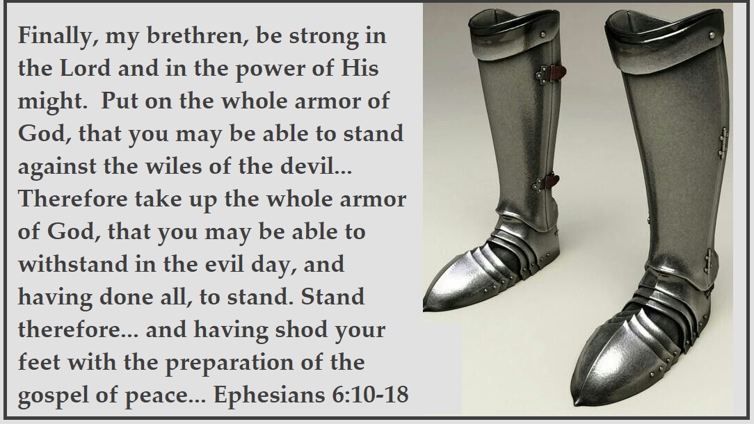 Twelfth Hour Prophetic Ministry Armor of God Feet Shod with the