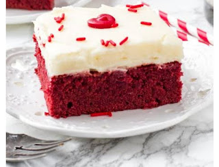 Redvelvet cheese brownie