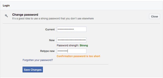 How to Change Facebook Password 